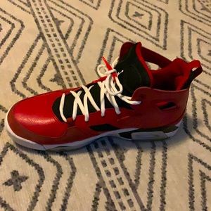 Jordan flight club 91’s red whit and black colorwade edition